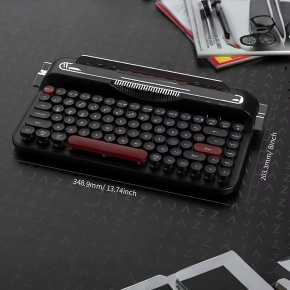 Typewriter Wireless Keyboard - Picture 4 of 13